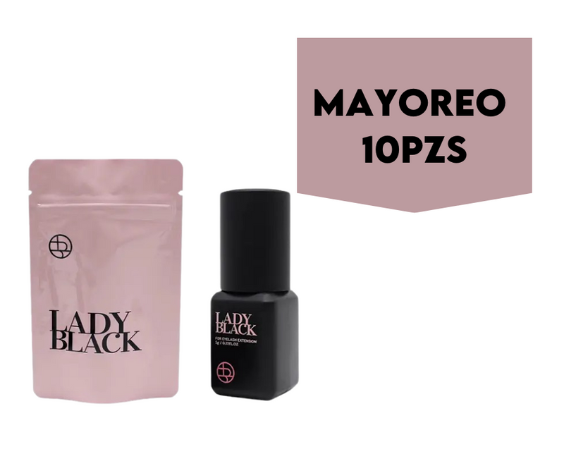 MAYOREO 10 Adhesivo Lady Black Vapores Bajos