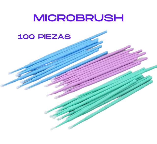 100 pzs Microbrush Microaplicadores
