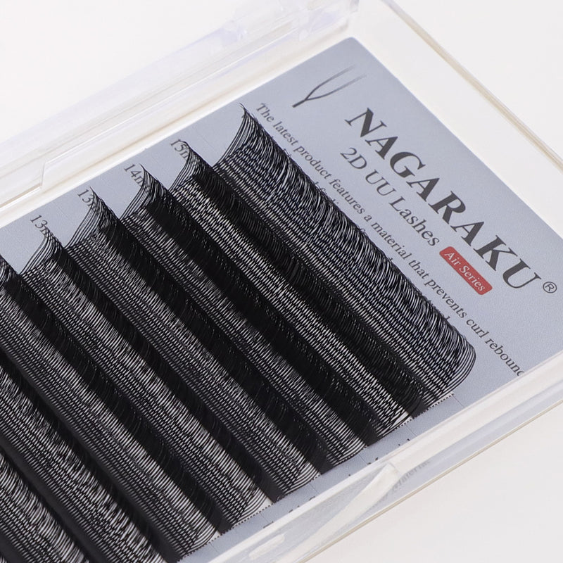 NAGARAKU 2d Uu Extensiones De Pestañas Mix U-Shaped 2D UU