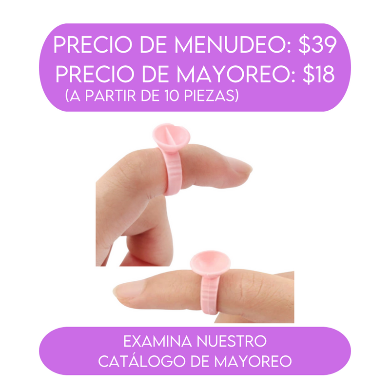 100pzs Anillo Desechable Rosa