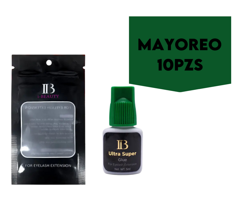 MAYOREO 10 Adhesivos IB Tapa Verde Ultra Super