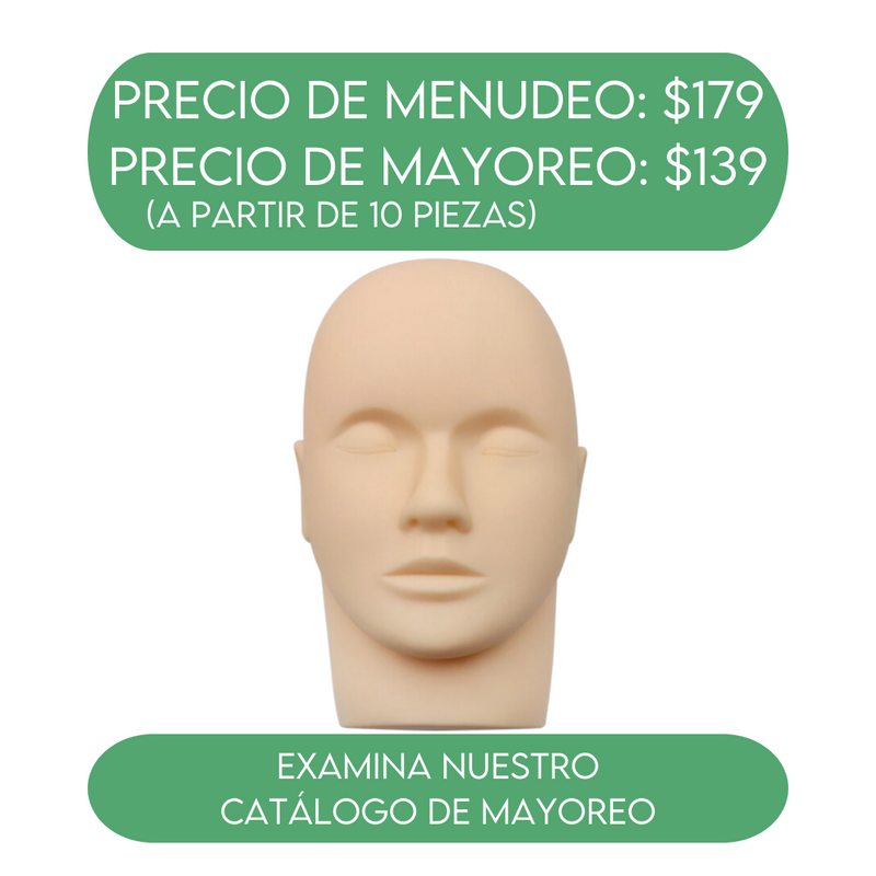 Maniquí Cabeza Para Práctica De Pestañas